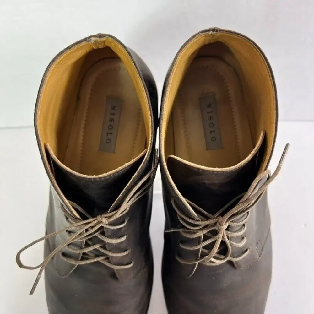 Nisolo Boots Men's Size 11.5 Brown Daytripper Leather Chukka Ankle Casual